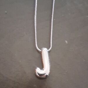 Stainless 'J' Necklace